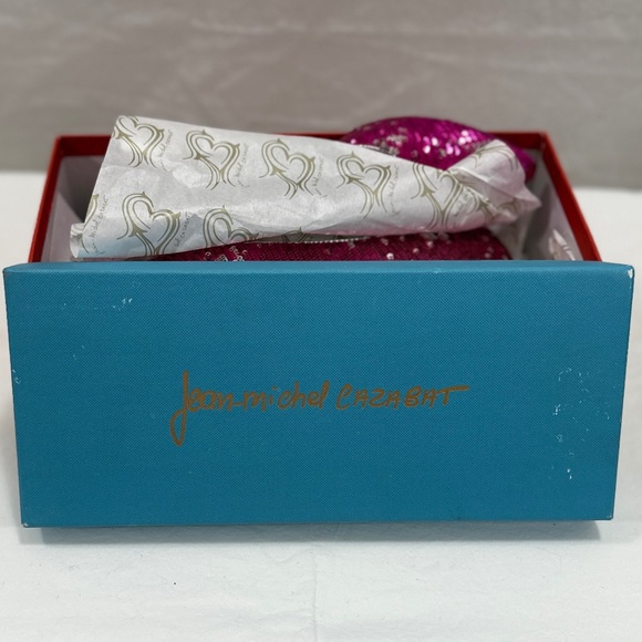 Jean-Michel Cazabat "Vanity" Fuchsia/Silver Sequins Flats - NEW IN BOX! - Picture 7 of 8